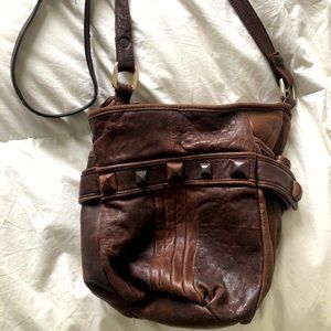 Leather brown bag